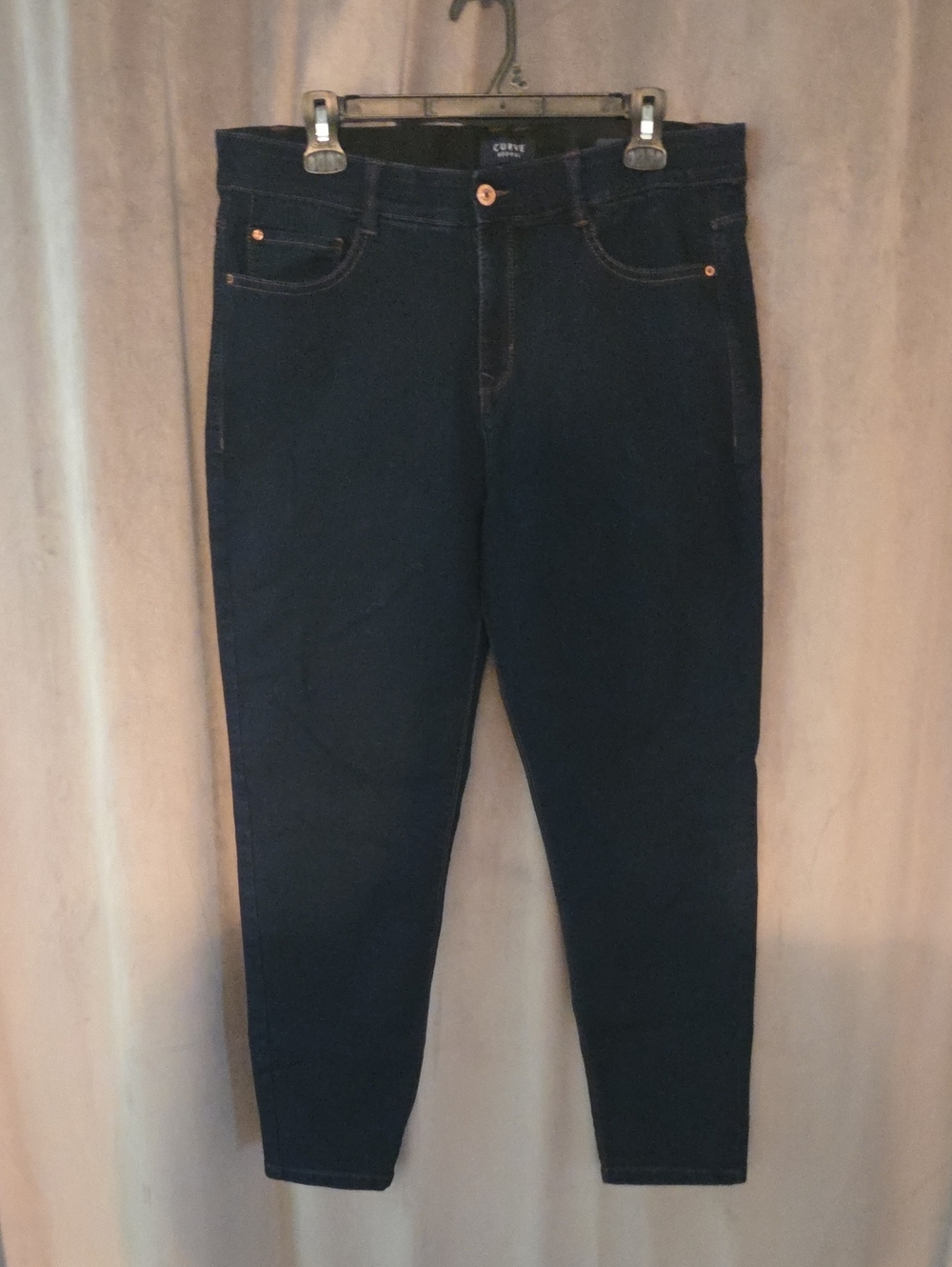 Curve Appeal Size 16 Dark Indigo High-Rise Skinny Jeans